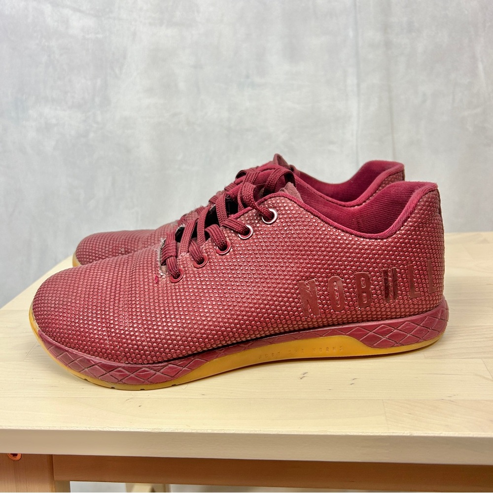 NOBULL Outwork Strength Training Shoe Burgundy 8.5 Gym Athletic Sport